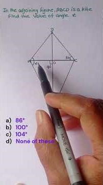 Stop Scrolling! Solve This Angle Question 🛑|Angles MCQ #gk #ytshorts#maths#shorts #mathshorts#kite