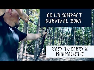 POWERFUL 60 LB Compact Folding Survival Bow from Hunting Door