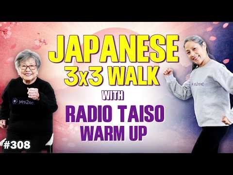 Radio Taiso 3x3 Walking Workout | The Japanese Morning Routine for Heart Health