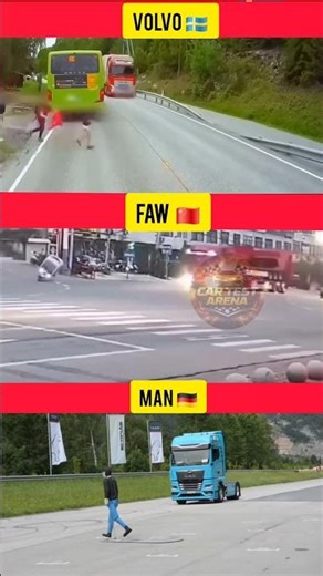 Volvo vs MAN vs FAW: Emergency BrakingTest!