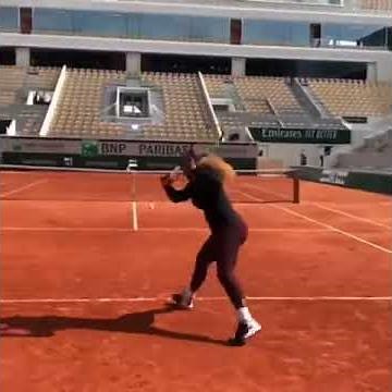 🎾 SERENA WILLIAMS HITTING BOMBS IN FRENCH OPEN 🔥