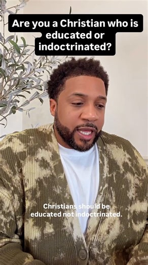 Emanuel | When it comes to Christianity—or any belief system—there’s a big difference between indoctrination and education. Indoctrination is... | Instagram