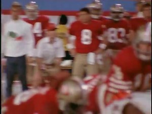 It was January 22, 1989, late in the fourth quarter of Super Bowl XXIII, Joe Montana spots legendary comedic actor John Candy standing behind the far end zone and points him out to teammate Harris Barton. Joe Cool then engineers an epic 92-yard title-winning drive. | 49ers