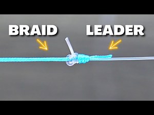 How to tie BRAID to FLUOROCARBON Leader | Line to Line knot