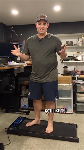 Finally — A Walking Pad That Works for Bigger Guys If you’ve ever clicked on a walking pad ad just to find out it’s got a 190-pound limit, this one’s going to make your day. This walking pad supports up to 270 pounds, and as someone who’s 260, I’ve been using it daily without a single issue. It’s smooth, sturdy, and fits perfectly under a desk — ideal if you work from home and still want to get your steps in. It even includes a removable handlebar and phone holder if you prefer walking upright w