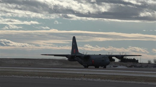 302 AW C-130 Takes Off to California for Aerial Firefighting Mission