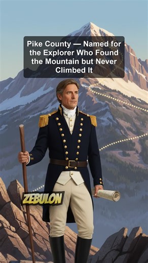 Pike County, Georgia: Pike County — Named for the Explorer Who Found the Mountain but Never Climbed It Follow for more Georgia county history #PikeCounty #GeorgiaHistory #GeorgiaDNA #CountyHistory