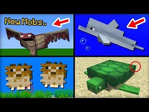 NEW Mobs Added in Minecraft 1.13 Update