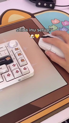 The Cutest Shiba Setup ft. Keyboard and PC | Aesthetic Gamer Delight