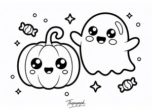 Kawaii Coloring Book for Kids – 12 Fun Simple Pages (printable PDF) - Etsy