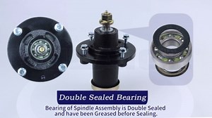 539131898 Spindle Assembly with 539113300 Pulley Replaces Husqvarna 539131898 Husqvarna Spindle Assembly for Husqvarna MZ61, MZ 61, MZT61, MZT 61, MZ T 61, M-ZT-61, MZ6128, MZ 6128 Lawn Mower