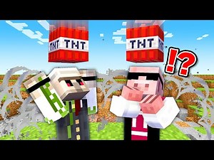 【マイクラ鬼畜】頭上からTNTが降ってくる世界でエンドラ討伐！