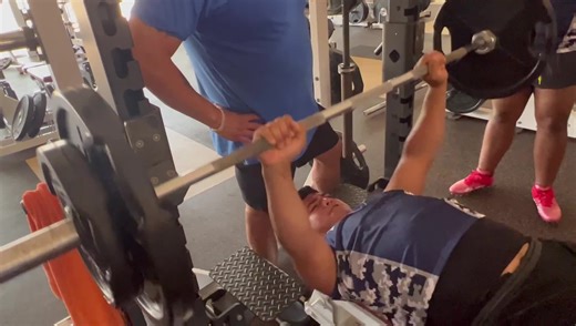 7.7K views · 84 reactions | Great Bench Press! 29 Times! Blue Grey All American Bowl Combine at Mercedes HS, Pedro Silguero DT from Harlingen HS reps 29 times at 185lbs…watch! | High School Sports Magazine | Facebook