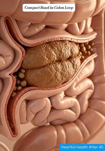 Compact Band in Colon Loop | 3D Educational Cutaway #shorts #viral