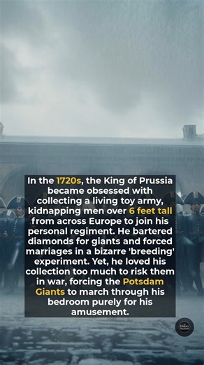 The strange history of the Prussian King who collected giants like toys. #history #facts #military | The History Archives
