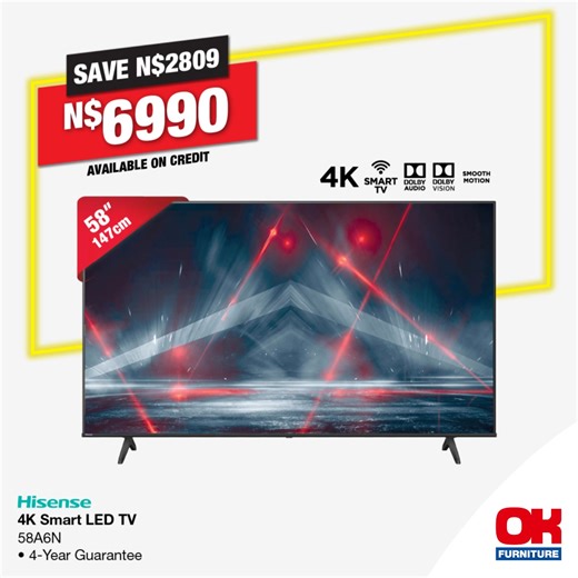 The wait’s over! 🛋️ From base sets to smart tv's we've got it all — our Black Friday prices are out and they’re 🔥​ See for yourself 👉 https://brnw.ch/21wXLa4​ *Ts &C's Apply* | OK Furniture Namibia