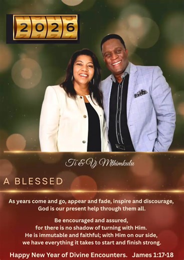 FAMILY As years come and go, appear and fade, inspire and discourage, God is our refuge and present help through them all. Psalm 46:1 Be encouraged and assured, for there is no shadow of turning with Him. He is immutable and faithful; with Him on our side, we have everything it takes to start and finish strong. Happy New Year of Divine Encounters. James 1:17-18 | Koinonia Bible Church