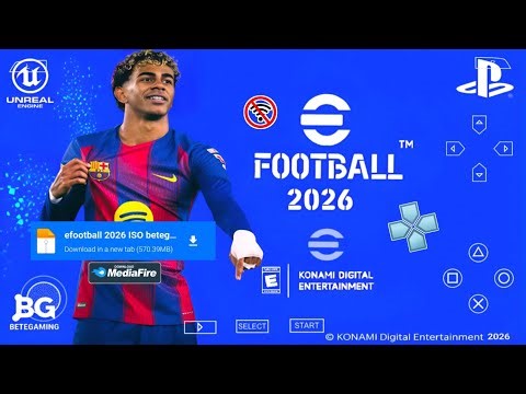 eFootball PES 2026 PPSSPP Android Offline PS5 Camera | Efootball 2026 PSP Full Update + FIFA CWC