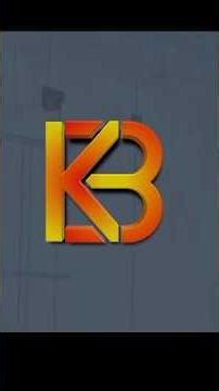 KB Letter Logo Design | Pixellab Professional Logo Tutorial #pixellab