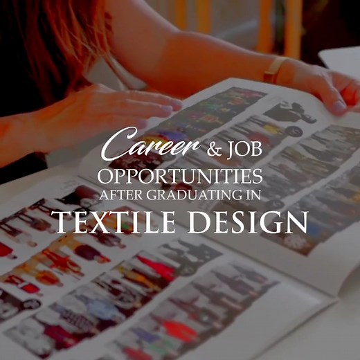 Rapid advances in technology over the past few decades have given rise to unparalleled fashion and textile design solutions and materials. Innovations in smart textiles, interactive clothing, and digital design tools enabled designers to improve the creativity and functionality of their pieces. Find below some #career 𝗼𝗽𝗽𝗼𝗿𝘁𝘂𝗻𝗶𝘁𝗶𝗲𝘀 𝘁𝗼 𝗲𝘅𝗽𝗹𝗼𝗿𝗲 𝗮𝗳𝘁𝗲𝗿 𝗴𝗿𝗮𝗱𝘂𝗮𝘁𝗶𝗻𝗴 𝗶𝗻 #𝗧𝗲𝘅𝘁𝗶𝗹𝗲𝗗𝗲𝘀𝗶𝗴𝗻 - Textile Designer Fashion Designer Surface Pattern Designer #Colori