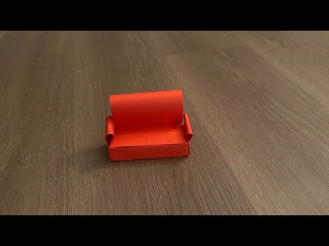 Origami sofa 🛋️/ full tutorial, easy origami sofa 🛋️