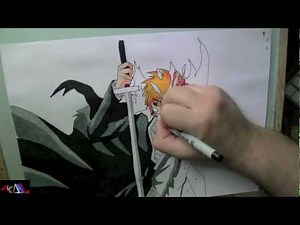 Dibujando a: Ichigo Kurosaki