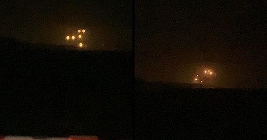 'Strange' lights in night sky cause widespread speculation