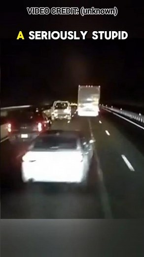 Instant Karma For Brake Checking a Semi Truck