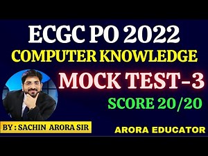 ECGC PO Computer Awareness Mock Test-3 | ECGC PO 2022 Computer Questions | ECGC PO Computer Classes