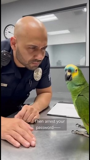 Parrot & Cops – The Wi-Fi Incident #parrot #cops #funnypets #funny #police #funnyvideos #talkingparrot #funnyreels #ParrotComedy #parrotroastingcops | Parrot & Cops