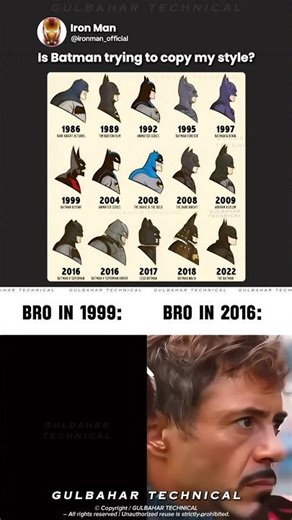 Batman’s Glow-Up Across Decades 🔥