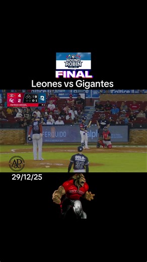 Dominican Round Robin Baseball: Leones vs Gigantes