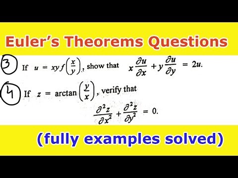5. Verify Using Euler's Theorem examples solved