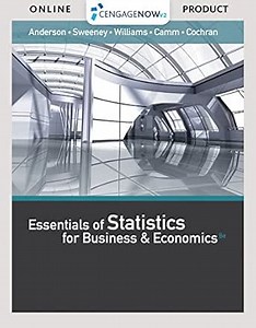 CengageNOW for Anderson/Sweeney/Williams/Camm/Cochran's Essentials of Statistics for Business and Economics, 8th Edition [Instant Access]