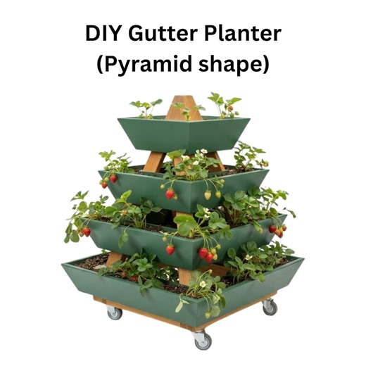 DIY Pyramid Planter Plans | Strawberry Herb Garden Woodworking (PDF Download) - Etsy