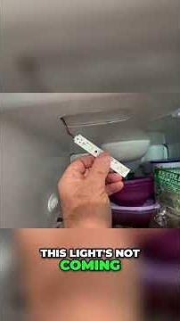 Fridge Lights Dim? Fix This GE LED Problem FAST! #shorts