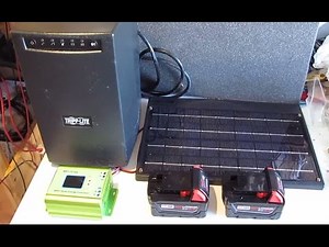 DIY: Home Made Ultimate Solar Powered Portable Power pack from salvaged UPS Power Supply