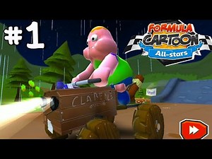Formula Cartoon All-Stars Character Clarence Tournament GAMEPLAY