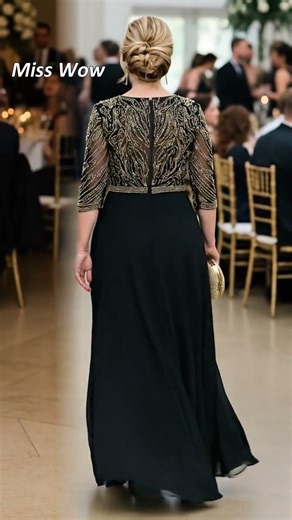 Black & Gold Glamour: Perfect 2026 Mother of the Groom Styles 🌟 #WeddingStyle