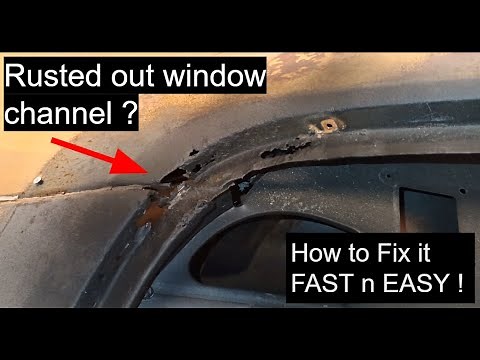 Rusted out window channel ? NO Problem ! How to fix it FAST n EASY ! D.I.Y. Auto Restoration