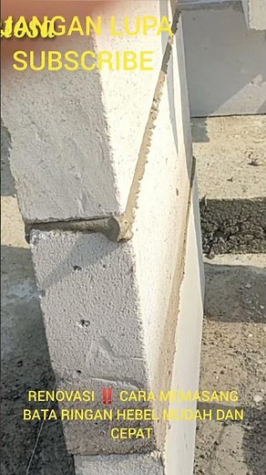 RENOVASI ‼️ CARA MEMASANG BATA RINGAN HEBEL MUDAH DAN CEPAT ALA SAS