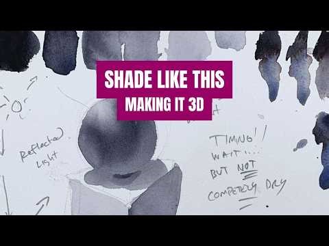 How to Shade with Watercolors (Beginner Tutorial)