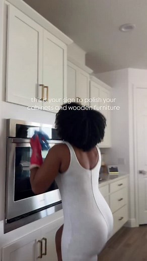 76 reactions | Once a month I polish all my cabinets and wooden...
