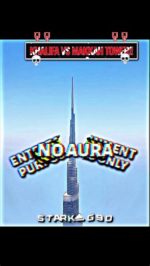 Minecraft Burj khalifa vs Makkah tower#minecraft #minecraftshorts #minecraftbuilding