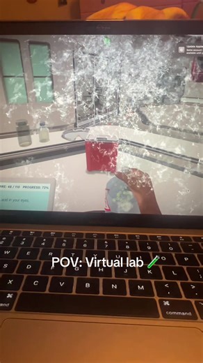 Virtual labs are kind of cool. Chemistry lab online is interesting, I do enjoy the flexibility but miss being in an actual lab 🧫 #virtuallab #chemistry #college #nursingstudent