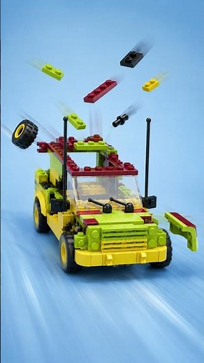 LEGO Jurassic Park Ford Explorer MOC Speed Build 🧱 So Satisfying #shorts #legocars #automobile