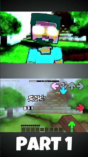 FNF - SIGHTING: Hydie's Visuals [PART 1] (FNF X Minecraft) (FNF MOD) #shorts