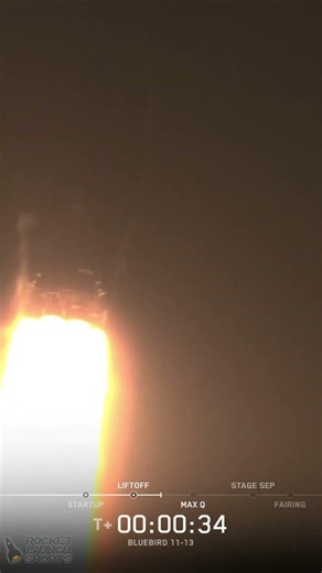 SpaceX Falcon 9 BlueBird 11 to 13 launch and landing