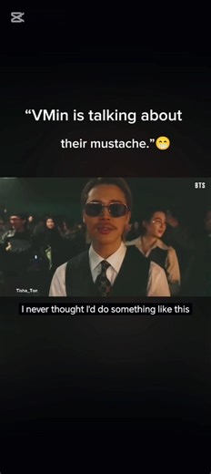 “The way VMin are talking about their mustaches 😂🗿