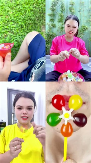 Jelly Cup Opening Struggle & Flower Candy ASMR 🍮😫🌸